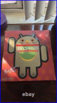 Android Mini Collectible Lucky Cat Series Complete Set Unopened SIGNED