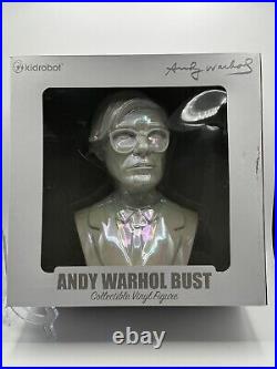 Andy Warhol Bust (Iridescent) 2022 Kidrobot 12 Vinyl Figure