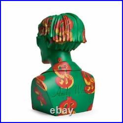 Andy Warhol Bust Kid Robot Vinyl Art Sculpture Dollar Sign Variant