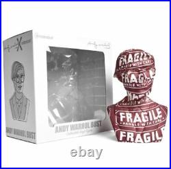 Andy Warhol Bust Kid Robot Vinyl Art Sculpture Fragile Variant