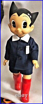 BILLIKEN 18 ASTROBOY wCLOTH SCHOOLBOY UNIFORM VTG MIGHTY ATOM MIB ANIME ROBOT