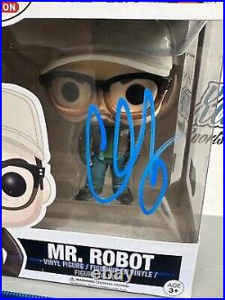 Christian Slater Mr. Robot 478 Signed Autographed Funko Pop-bas Coa Beckett