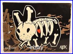 Frank Kozik Kidrobot Labbit Bones Glow GID 10 Vinyl Figure Signed