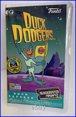 Funko Duck Dodgers Blockbuster Rewind Figure SDCC LE 2023 Chase SET