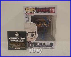 Funko POP! MR ROBOT #478 Signed RAMI MALEK COA