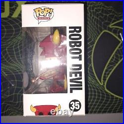 Funko Pop! #35 Futurama Robot Devil with Fiddle/Violin Toy Tokyo withProtector