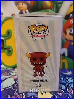 Funko Pop! #35 Futurama Robot Devil with Fiddle/Violin Toy Tokyo withProtector