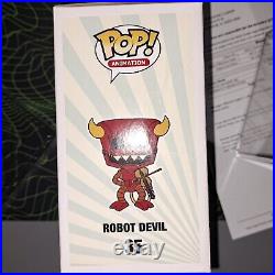 Funko Pop! #35 Futurama Robot Devil with Fiddle/Violin Toy Tokyo withProtector