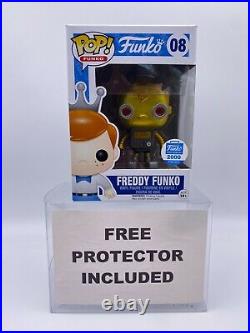 Funko Pop Freddy Funko #08 Gold Robot Exclusive Vinyl Figure 2000pcs withProtector