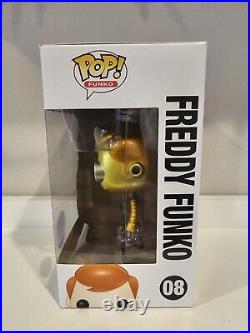 Funko Pop! Freddy Funko #08 Gold Robot Funko Shop Exclusive LE 2000 Vaulted 2016