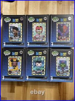 Funko Pop Teen Titans Full Set Bumblebee, Slade, Red Robin, Titan Robot, Aqualad