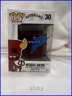 Futurama Robot Devil Signed Funk Pop With JSA