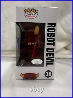 Futurama Robot Devil Signed Funk Pop With JSA