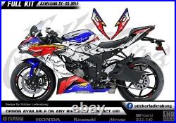 Graphics Decal Kit Wrap Compatible with KAWASAKI ZX-6R (2019 2021) ZX6R-ROBOT