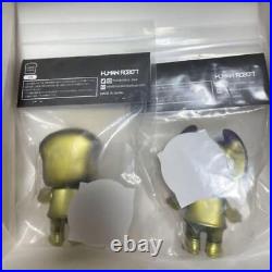 HUMAN ROBOT Soft Vinyl Shockon WasMr. Ms. Ancient Gold Color