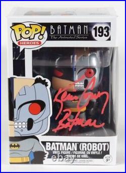 Kevin Conroy Batman The Animated Series Robot #193 Signed Funko Pop PSA JSA