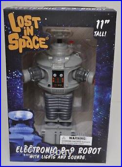 Lost in Space 11 ELECTRONIC B-9 ROBOT Diamond Select Toys + Lights & Sounds