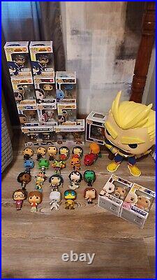 Lot of 33 Plus 1 Super Pop! Vinyl Figures WWE, My Hero Academia, Mr. Robot ++