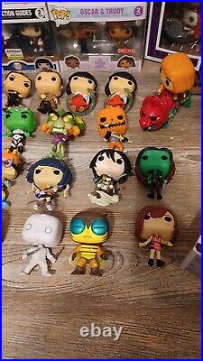 Lot of 33 Plus 1 Super Pop! Vinyl Figures WWE, My Hero Academia, Mr. Robot ++