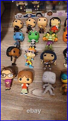 Lot of 33 Plus 1 Super Pop! Vinyl Figures WWE, My Hero Academia, Mr. Robot ++