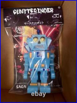 New Unopened Soft Vinyl SAGA Robot Light Blue Luminescent ctg toy