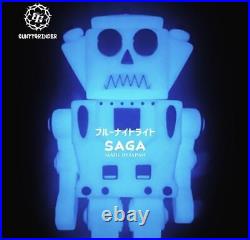 SAGA Maersk Robot CTG TOYS Soft Vinyl Figure Blue Night Light GID Luminescent