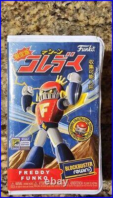 Sdcc 2023 Exclusive Freddy Funko Mazinger Robot Blockbuster Rewind Figure Sealed