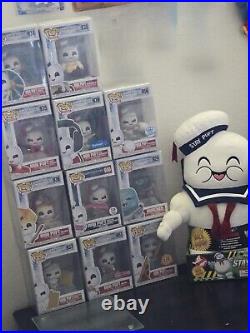 Stay Puft Funko Pop Lot in protective sleeves with Kid Robot Plush