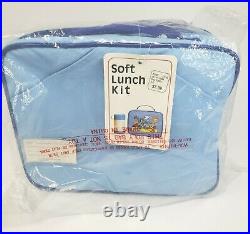 VINTAGE GUNDAM VOLTRON GOBOTS KO ROBOT VINYL SOFT LUNCH BOX KIT CASE With THERMOS