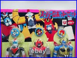 Vintage Poppy Super Robot Set Soft Vinyl